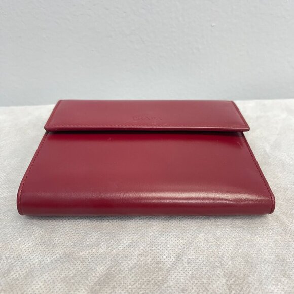 Prada Bordeaus Leather Wallet w/ Coin Pouch - Preowned - Picture 8 of 14